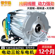 Tricycle motor 60V72V1500W2200 watt electric vehicle high power DC brushless differential motor 3000W