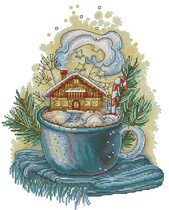 10321 Tea Cup Series 2 Cross Stitch Electronic Graphic Source File XSD