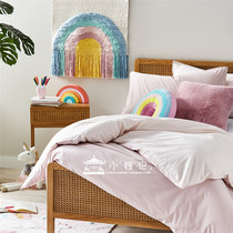 Xiao Yu Ji Australia adairs childrens bedding solid color quilt cover pillowcase pink tutu Cotton