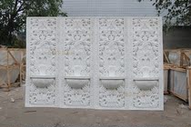 Sandstone relief TV background wall porch European style screen Hotel Villa cornucopia fresco exterior wall decoration customization