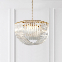 Light luxury post-modern model room living room bedroom dining room room art crystal chandelier cloakroom glass chandelier