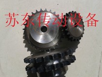 6 points double row sprocket with 12A-2 chain 21 22 23 24 25 26 27 28 29 30 teeth