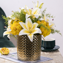 Simulation Floral Suit Home Living Room Dining Table Tea Table TV Cabinet TV Cabinet Fake Flowers Potted Decoration Pendulum