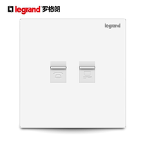 Legrand switch socket Shi Dian white Yijing telephone Computer network voice strong signal 86 type concealed panel