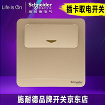 Schneider line Twilight Gold Card power-saving switch with delay hotel panel E8331EKT