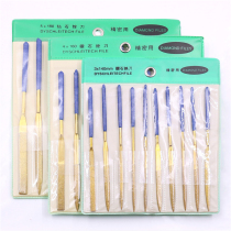 High quality titanium plated diamond file 3 4 5mm set assorted file wear-resistant grinding polishing alloy integer tool