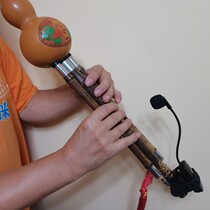 Wireless microphone Gourd silk Erhu saxophone flute Head-mounted handheld desktop clip spectrum rack lapel transmission 50 meters