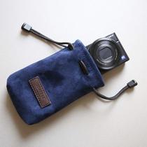 Sony RX100M3 RX100M4 Sheepskin camera bag liner bag Canon G7X Black card m6m7 camera bag cute