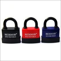55mm waterproof rubber-coated lock padlock head outdoor lock rainproof waterproof and rust-proof lock large door lock warehouse lock