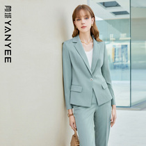 Yan Domain Fashion Suit Jacket Woman 2022 New Spring Dress Lady Temperament Slimmer Commute Professional West Suit