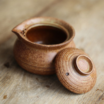 Coarse ceramic handmade hand-grabbing pot tea Division Cup cup tea set tea maker tea maker tea ceremony accessories