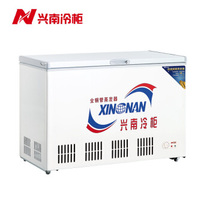 Xingnan horizontal refrigerated single temperature freezer commercial full copper tube top door open seafood fresh meat frozen refrigerator new products