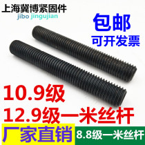 National standard 8 8 10 9 12 9 level one meter threaded screw Full threaded through wire M8M16M20M24 screw