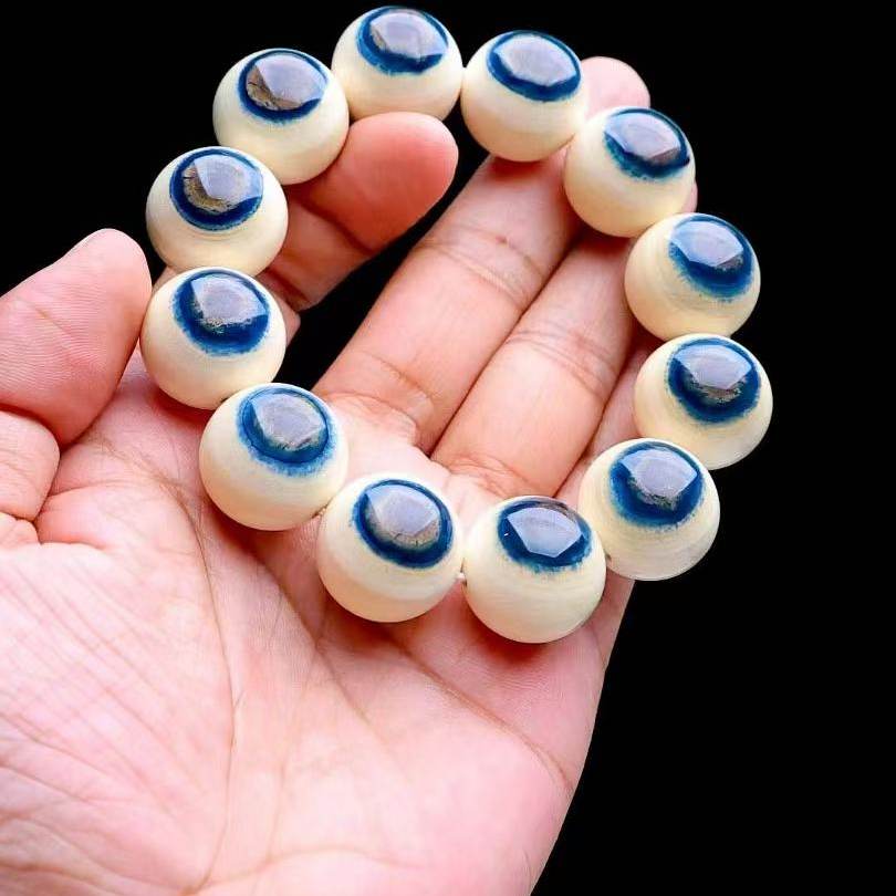 文玩堂（猛犸单圈蓝眼睛） 猛犸蓝眼手串-猛犸蓝眼手串促销价格、猛犸蓝眼手串品牌- 淘宝