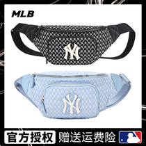 Korea MLB fanny pack NY Old flower Yankees womens bag shoulder crossbody bag mens bag ins trend sports chest bag