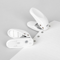 10 sheets of mini single hole punching machine at a time hand-in-hand punch hand-account bill diy book student stationery