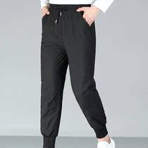 Down pants 2021 new autumn and winter men wear warm and thick winter mens white duck down outdoor trousers