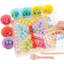 Childrens clip ball toy concentration baby chopsticks training 3-year-old kindergarten small class operation puzzle area corner material