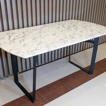 Left and right scene dining table CJW1628E-S square fashion simple household marble guest restaurant fiery rock plate dining table