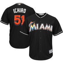 Customize the baseball league Marlins Miami Marlin Fish Team Ichiro Suzuki Ichiro Jersey