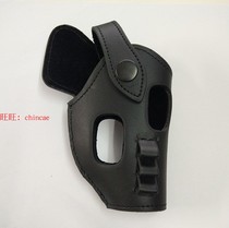 54 77 Type 64 Universal head layer cowhide pistol holster waist anti-grab leather durable left hand quick pull sleeve magazine holder