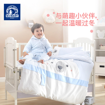 Mengjie Baby kindergarten quilt three-piece cotton nap bedding Baby bed bedding Baby quilt set