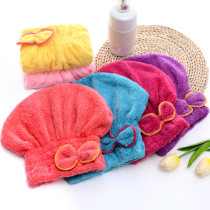 Dry hair cap female shower cap thickened absorbent quick-drying wipe head dry hair towel cute soft long hair turban