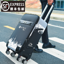  Suitcase Male universal wheel strong and durable suitcase trolley box Male 28-inch password box super large capacity travel box