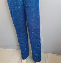 Mens modal plaid cotton pants handmade cotton elastic waist front opening elastic warm straight tube inside wear winter