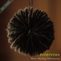 Archery type bow string hair ball shock absorption and silencer US import pair link details attached with tutorial