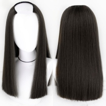 Tianmei wig u-shaped wig Female long straight hair Invisible incognito U-shaped half headgear One-knife Qi long hair One-piece hair extension