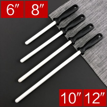 Household hand-held ceramic sharpening stick stick Butchers special pork knife sharpening device Sharp artifact sharpening stone