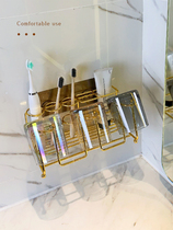 Italy Dear Leyan toilet non-perforated toothbrush rack rinse toothbrush cup wall hanging