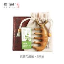 Massage comb head meridian comb hair recuperation body green sandalwood five-finger comb eye shoulder and neck dredging muscle essential oil