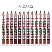 MENOW Waterproof Matte 12-color Lip Liner Lipstick Pen Lip Liner Large rod bag free pencil sharpener