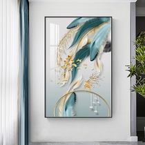 Modern living room decorative painting Simple facing the door entrance aisle corridor hanging painting dining room single dining room wall painting