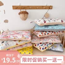 Baby Baby Pillow Bean Pillow Full Cotton Bean Suede Kindergarten Baby Small Pillow 1-3-6 Year Old Breathable Water
