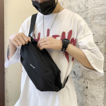 French pocket sport men riding single shoulder diagonal satchel with multifunction sports chest bag Leisure light Magnetic buckle bag