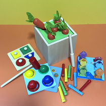 Toys Childrens fishing game infant 1-year-old baby color classification cognitive Mons teaching tools