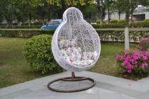 Outdoor Leisure outdoor balcony furniture Birds Nest rocking chair hanging basket rocking chair rattan chair swing gourd type hanging chair