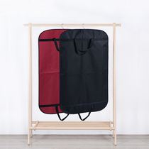 Anti-splash black Oxford cloth folding suit dust cover hanging bag popular household clothing packaging storage handbag