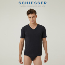 SCHIESSER Shuya 21 new men modal structure silver ion antibacterial short sleeve T-shirt E5 18173m