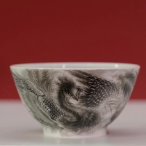 Yilin Tang Yilin Tang Zhi style firewood kiln Red stove ink color Phoenix wide mouth Cup Single Cup (Hua Yixuan)