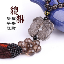 Car pendants car accessories natural tea crystal Lucky evil rearview mirror pendant high-end decoration