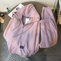 2022 Spring autumn season new exploits with new exploits zipped cardiovert sweatshirt woman suit foreign Han version sportswear casual two-piece set