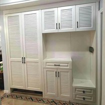 Customized shoe cabinet breathable real shutter door blister door cabinet hundred pages water heater air conditioner radiator gas meter cover