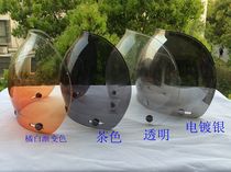 Motorcycle sports car helmet Torc triple buckle lenses retro semi-helmets bubble lenses