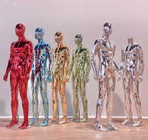 Clothing store model props male full body electroplated model display display stand Mens window display stand Mannequin