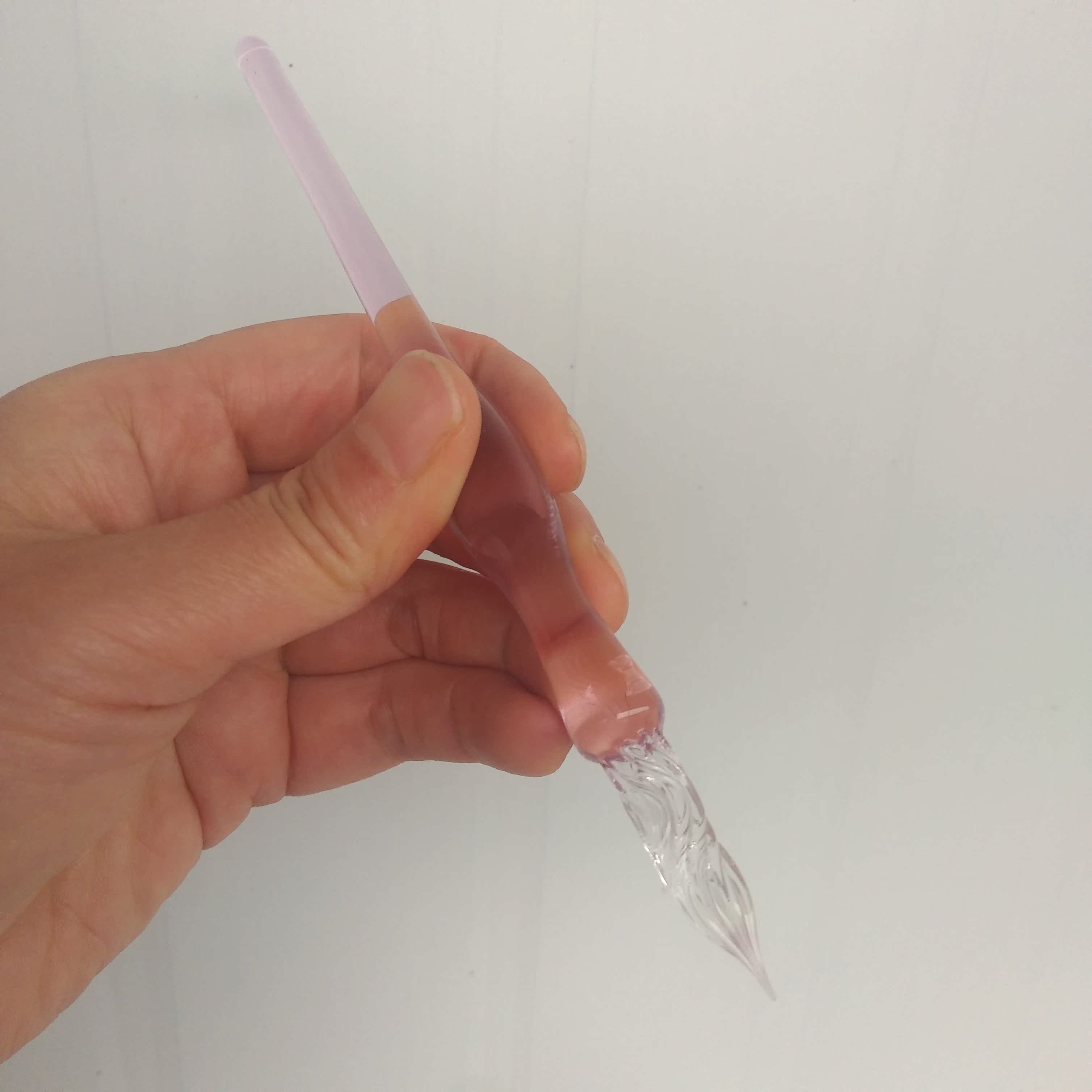 Handmade crystal glass ink pen color ink test color painting adult students with art pen