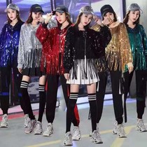 Jazz dance suit Female Korean version of the personality student practice room clothing jazz hip-hop dance womens annual meeting performance suit